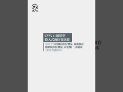 CYW11Y Universele vloeistofniveau-zender Niveausbereik 0-0,5-50mH2O Voor niveaumetingen